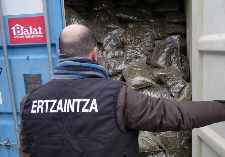 La Ertzaintza incauta 3.000 toneladas de marihuana, el mayor alijo jamás hallado en el País Vasco