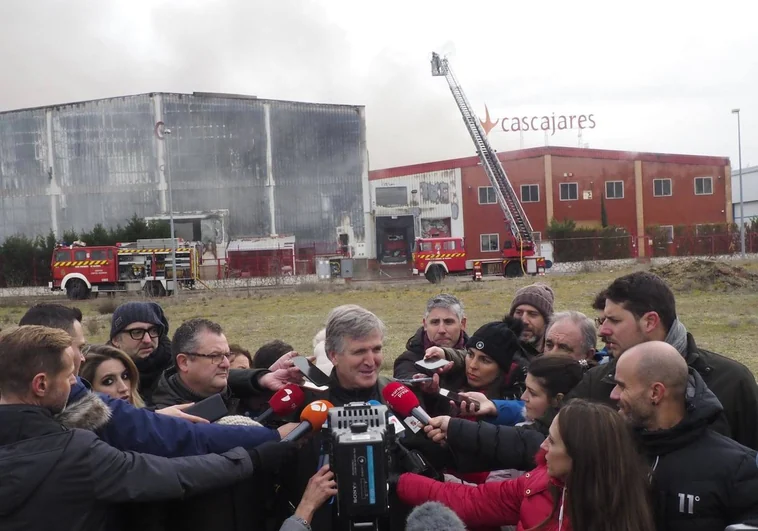 Alfonso Jiménez (Cascajares), tras el incendio: «Somos castellanos. Somos duros. Vamos a trabajar para levantar la mejor fábrica»