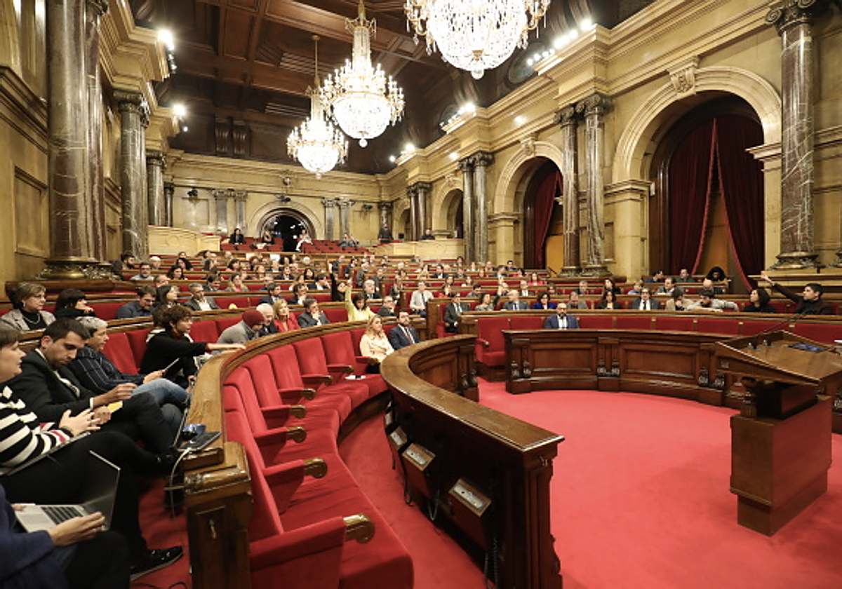 Pleno del Parlamento de Cataluña en la sesión de esta semana