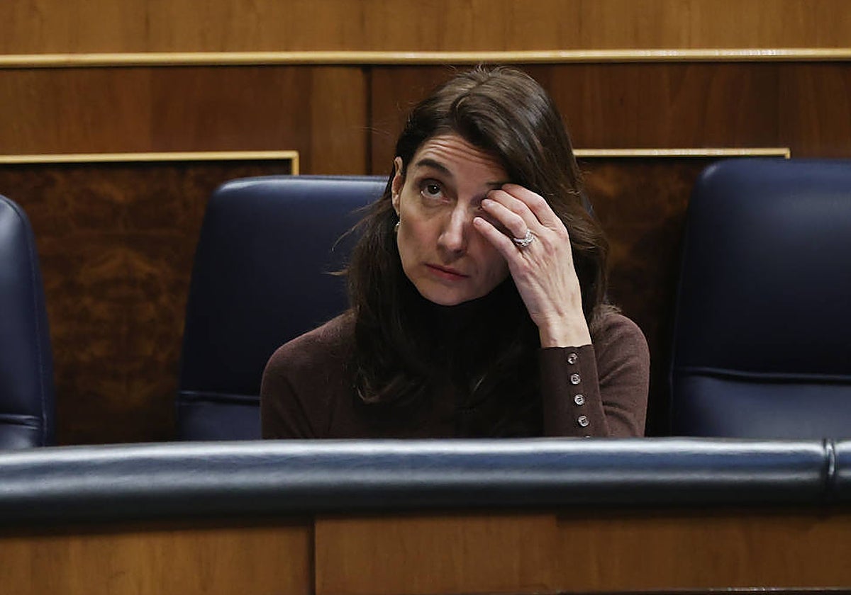 Pilar Llop (PSOE), ministra de Justicia, en el Congreso