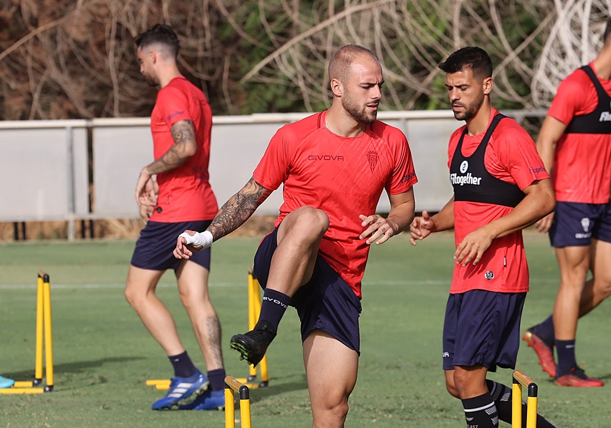 Sergio Benito entrena con el equipo en la Ciudad Deportiva