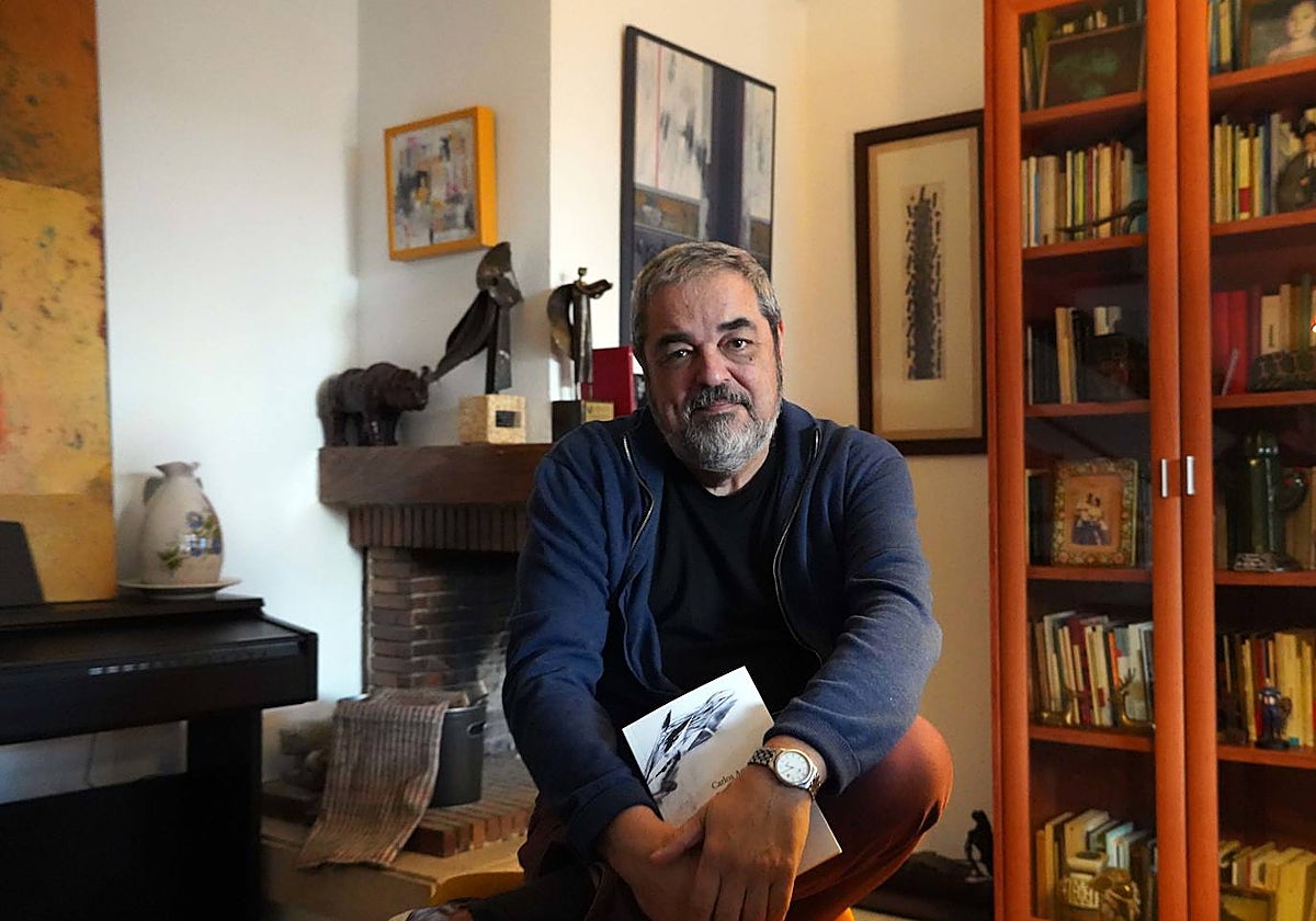 Carlos Aganzo, con su nuevo poemario, 'Paraíso claustral'