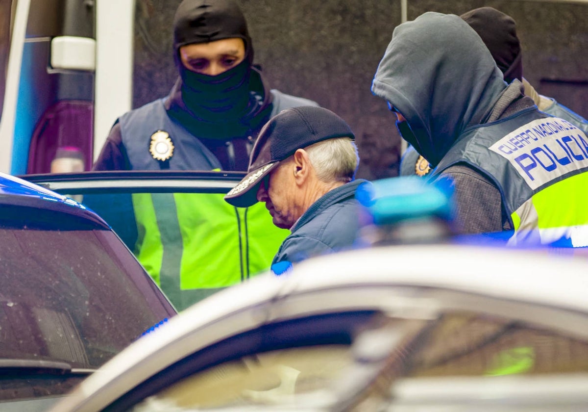 Pompeyo González, el día de su detención en Miranda de Ebro (Burgos )