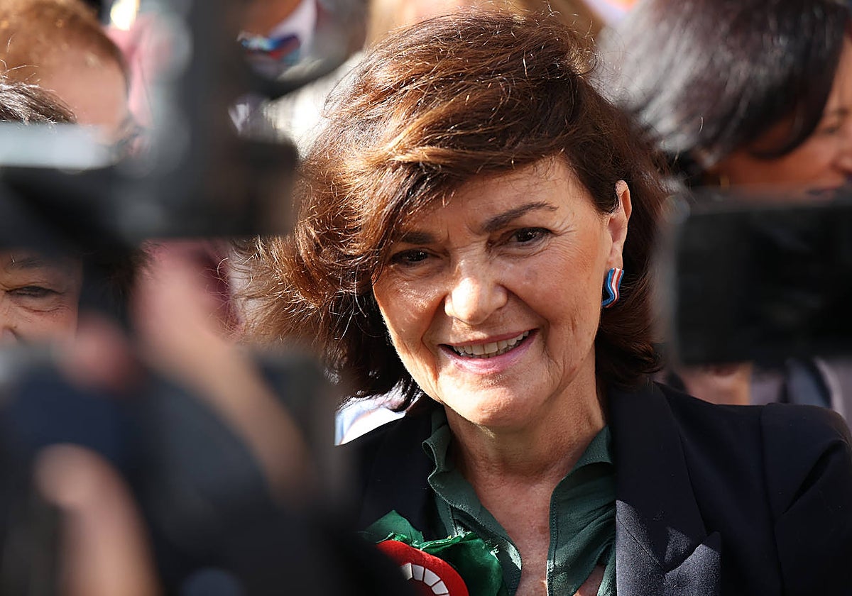 Carmen Calvo, durante un acto reciente en Córdoba