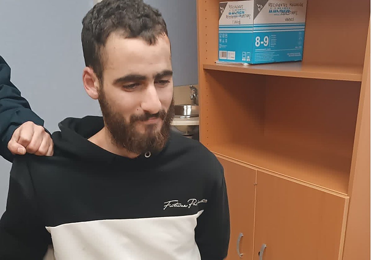 Yassin Kanjaa tras ser detenido el miércoles en Algeciras