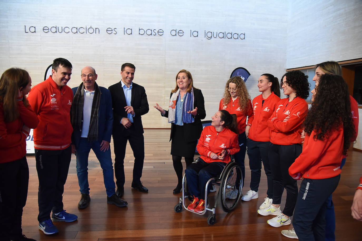 Recepción a la delegación de karatecas y parakaratecas de la región que han participado en el Campeonato de España