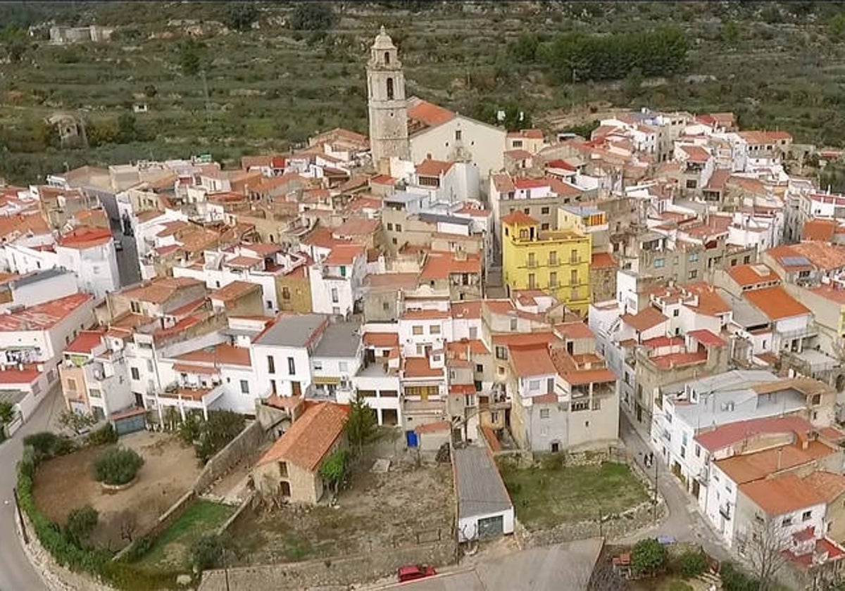 Imagen panorámica de la localidad castellonense de Rosell