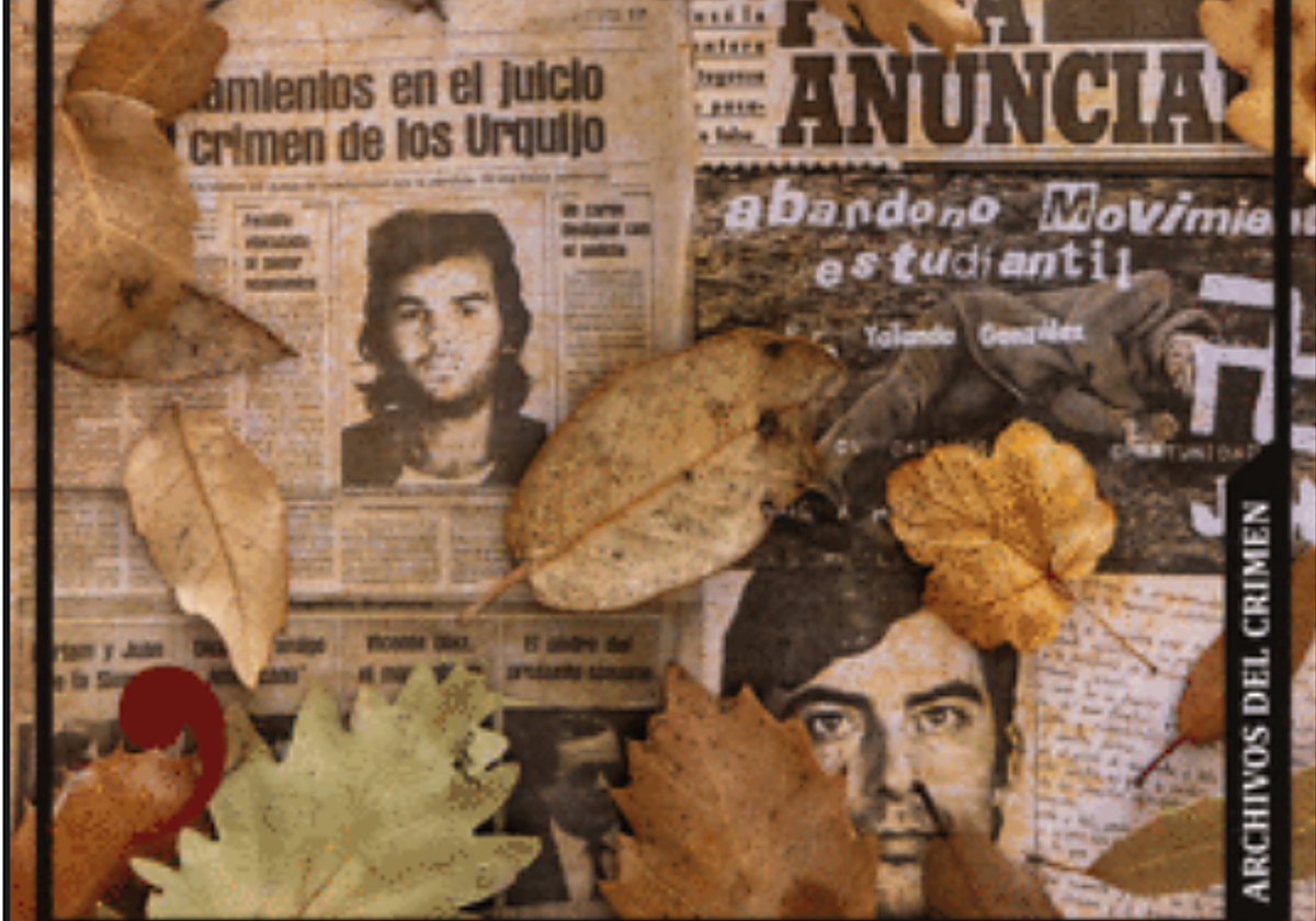 Ilustración de portada del libro «Una hojarasca de cadáveres», de Mariano Sánchez Soler.