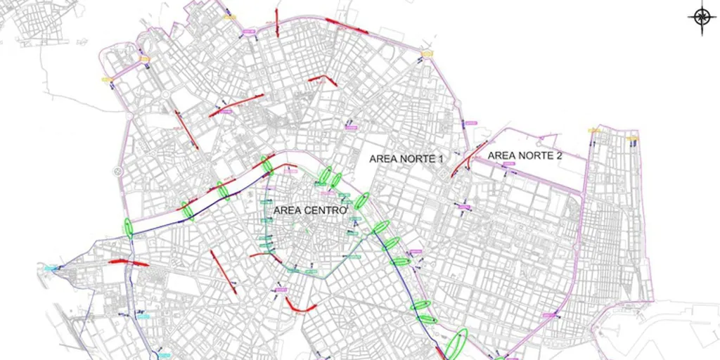 Mapa Con Las Cinco Zonas De Bajas Emisiones De Valencia