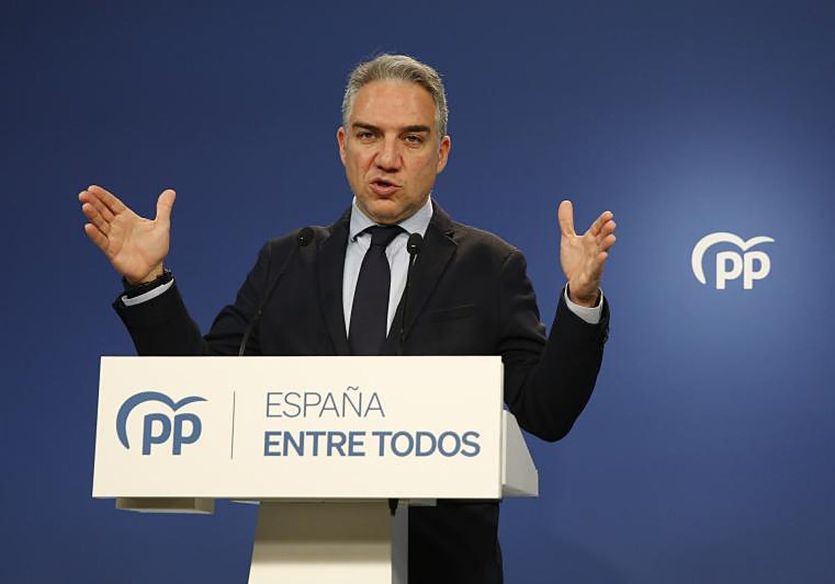 El coordinador general del PP, Elías Bendodo
