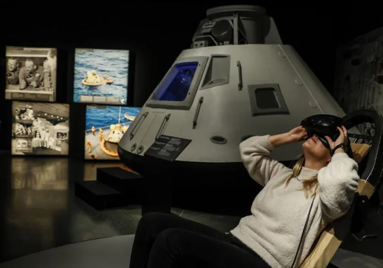 El 'Apollo 11' aluniza en el CaixaForum de Valencia con una muestra interactiva que «revive» el viaje de Armstrong