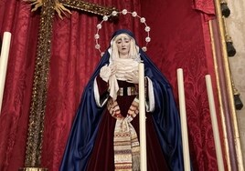 La Virgen de Gracia y Amparo 'vuelve' a sus años en el convento de la Victoria de Córdoba