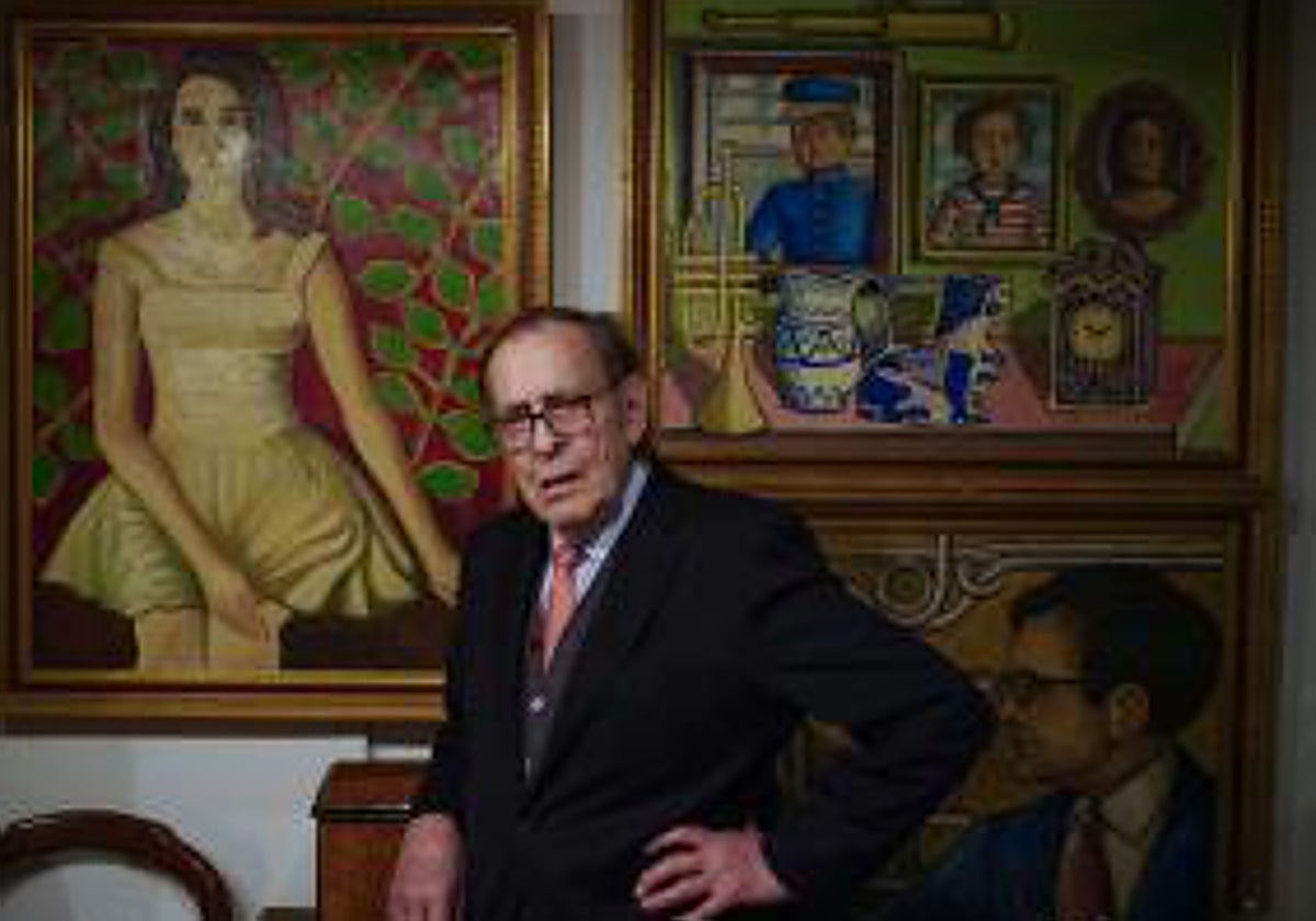 Ramón Tamames esta semana en su casa de Madrid durante la entrevista