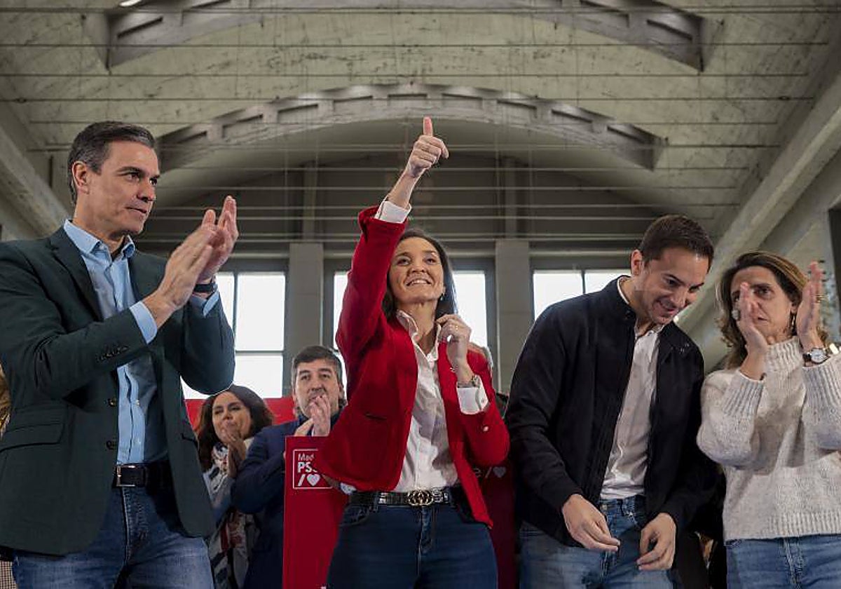 La ministra Reyes Maroto, en la presentación de su candidatura, este sábado
