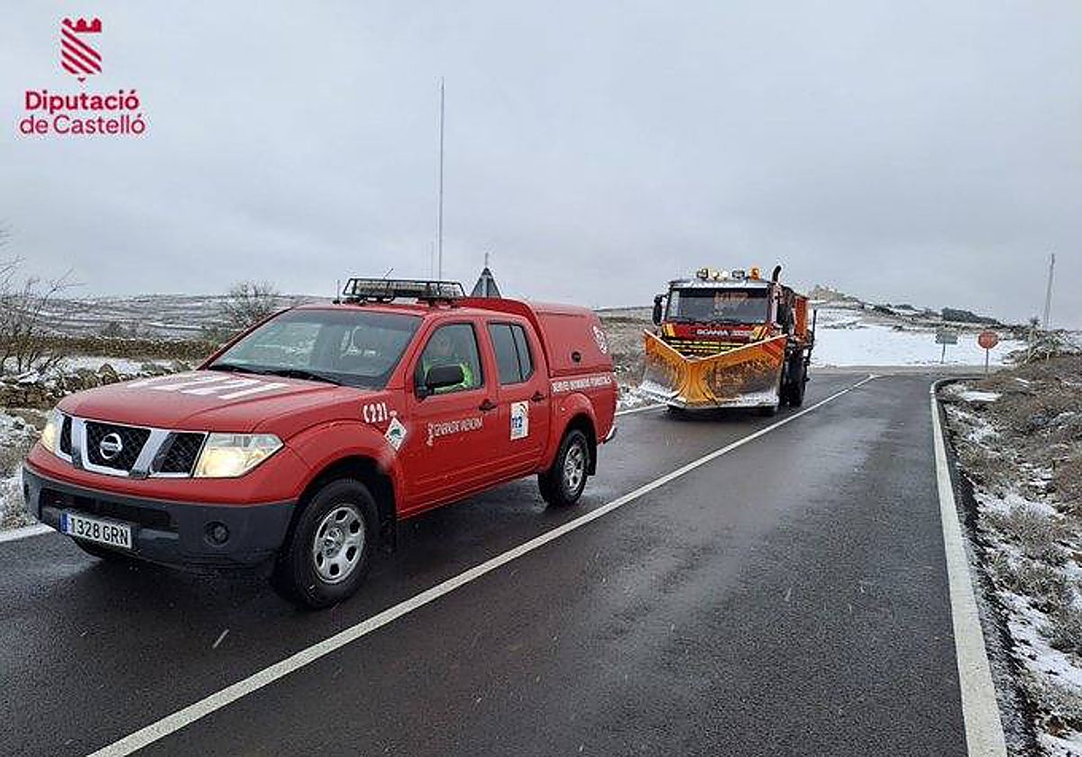 Imagen de los Bomberos de la Diputación de Castellón tomada este lunes en Castellfort
