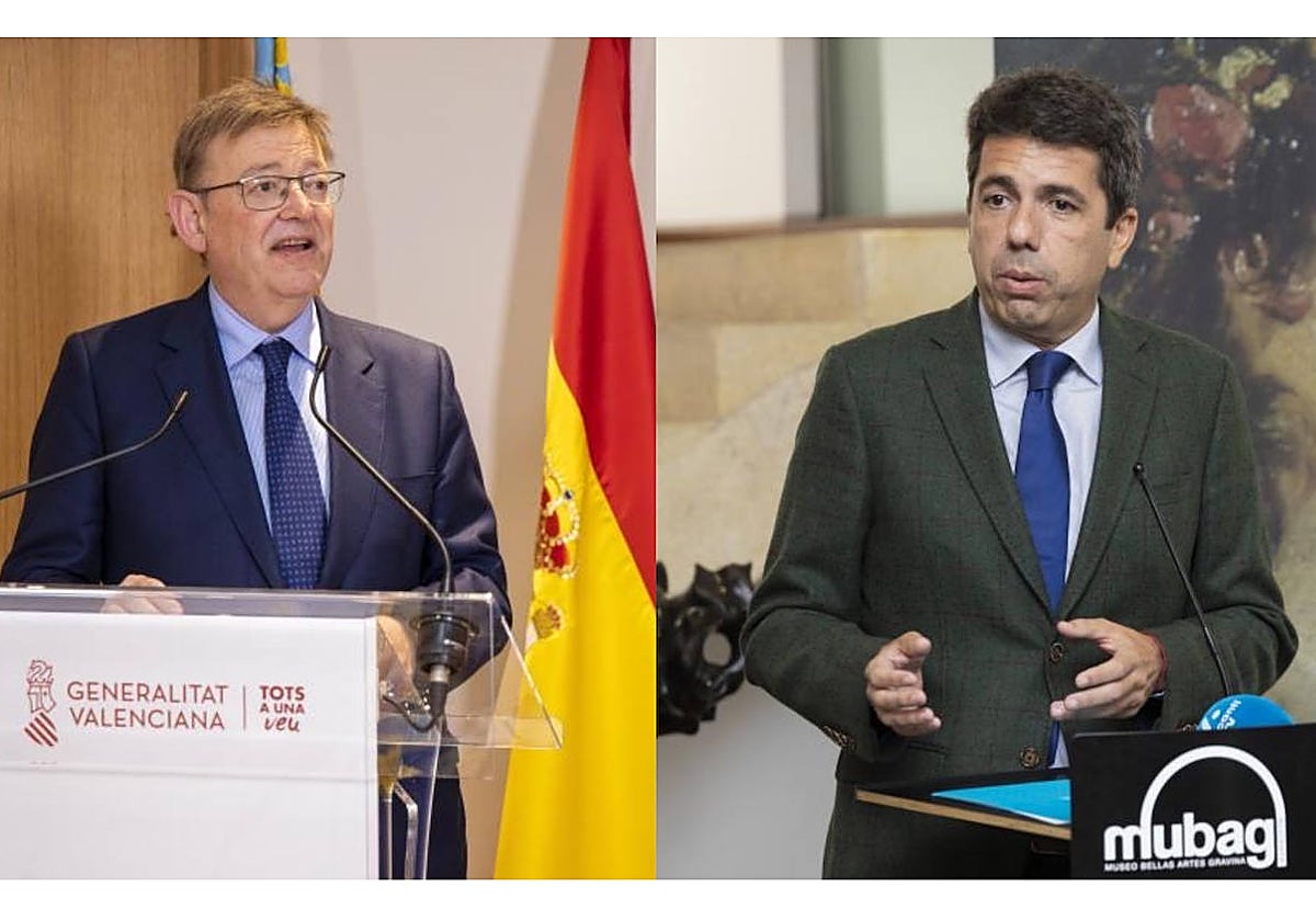 Ximo Puig y Carlos Mazón ,candidatos del PSPV-PSOE y del PP respectivamente