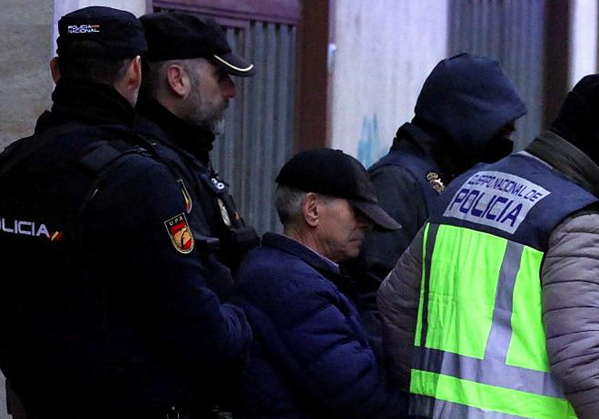 Pompeyo G.P., el día de su detención en Miranda de Ebro (Burgos)