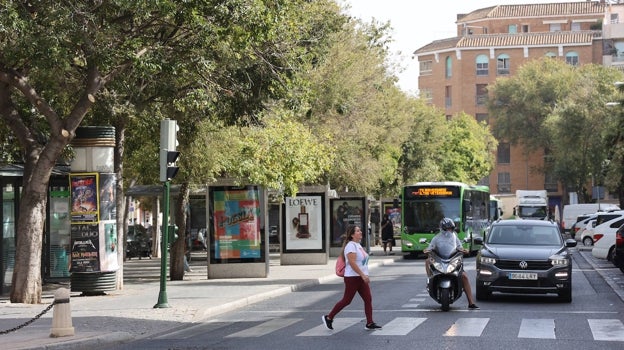 Zona de la plaza de Colón en que se planteó un aparcamiento