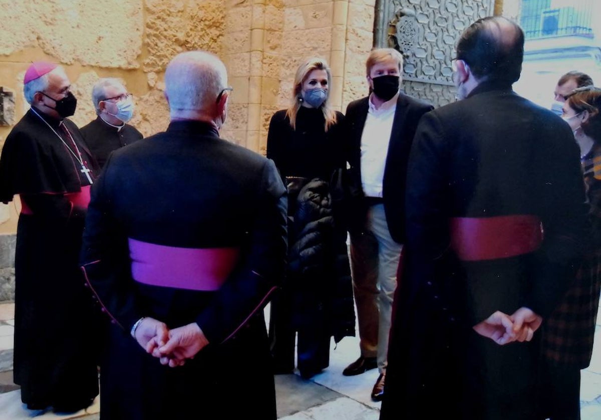 Los Reyes de Holanda, durante su visita a la Mezquita-Catedral de Córdoba