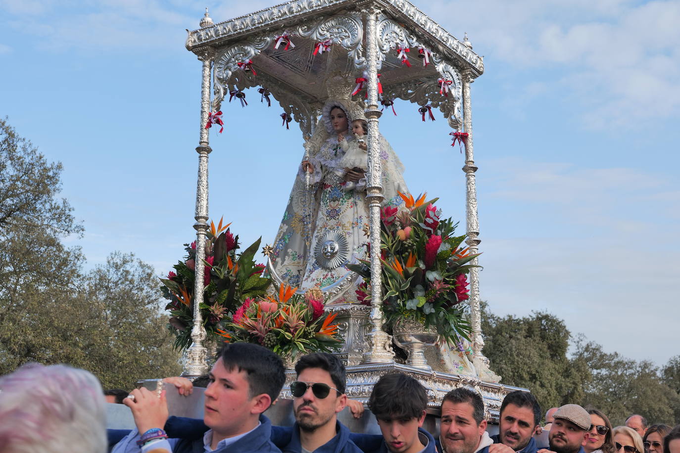La llegada de la Virgen de Luna a Pozoblanco, en imágenes