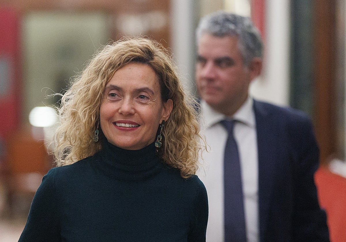 La presidenta del Congreso, Meritxell Batet, este martes en la Cámara Baja