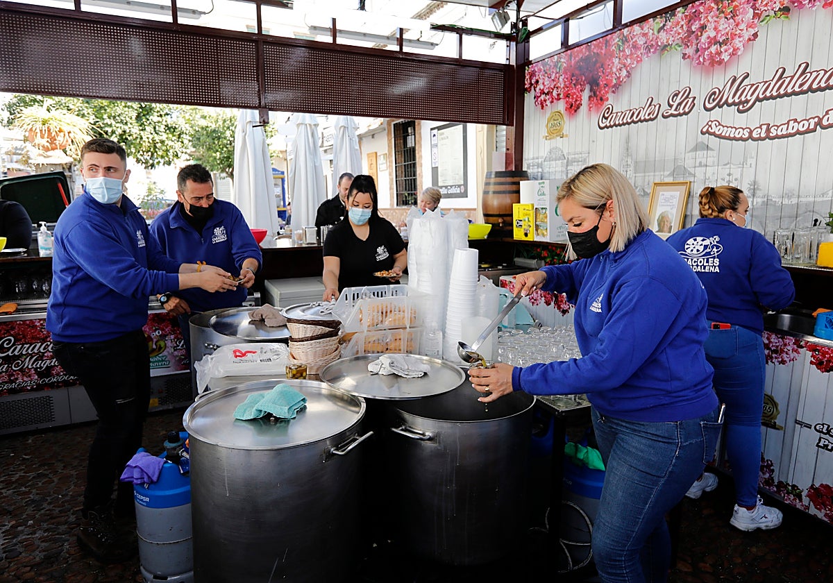 Caracoles, la hora de soplar y sorber en Córdoba
