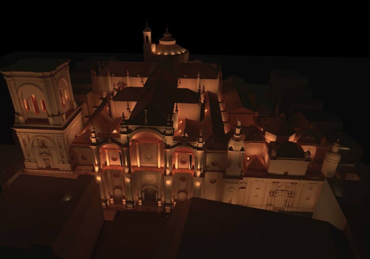 Imagen del proyecto para la nueva iluminación en la Catedral de Granada