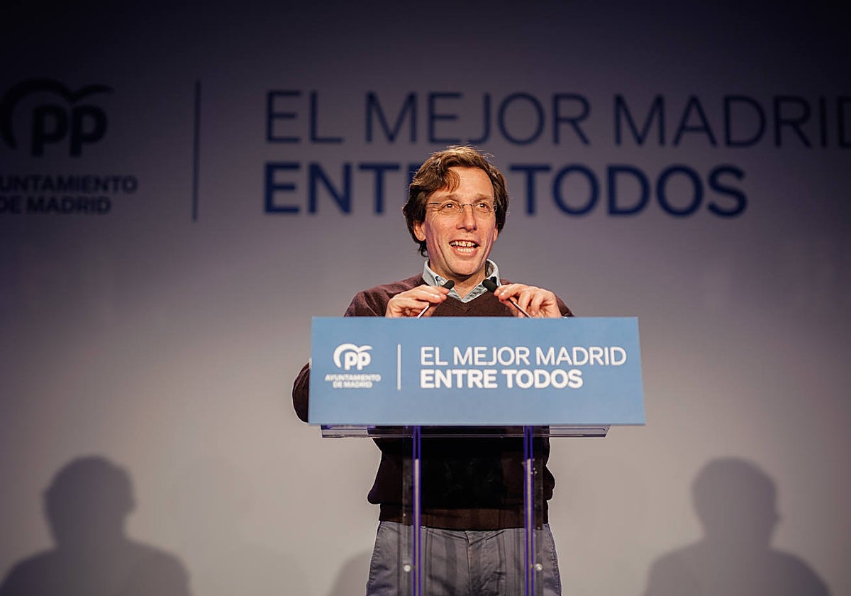 El regidor de Madrid, ayer en el acto