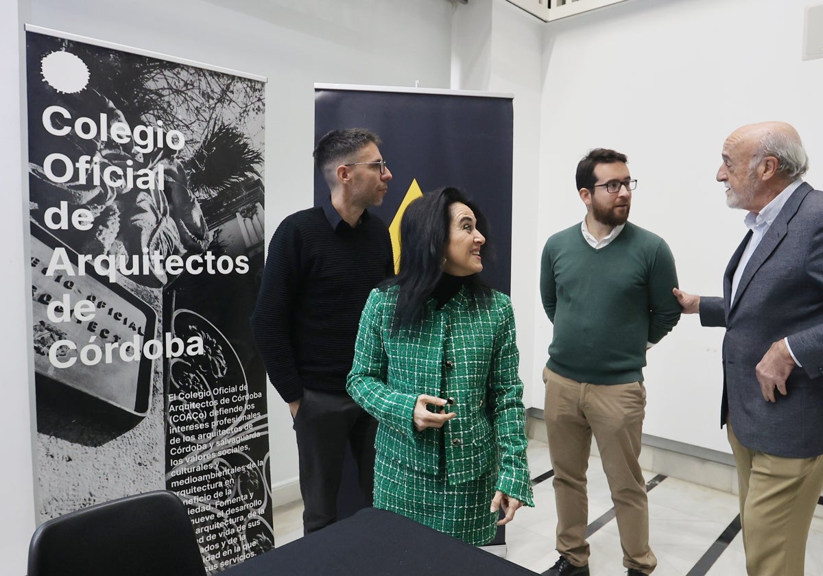 Los responsables del estudio en el Colegio de Arquitectos