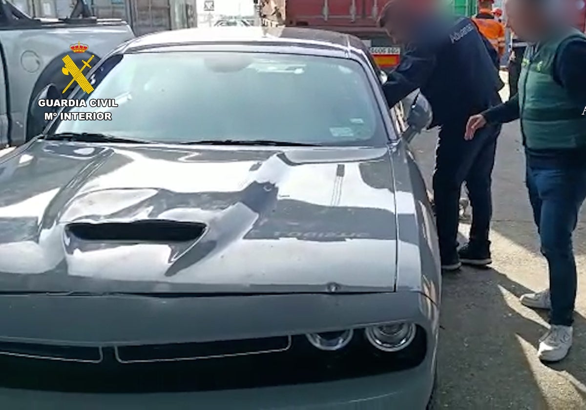 Uno de los coches robados en Estados Unidos