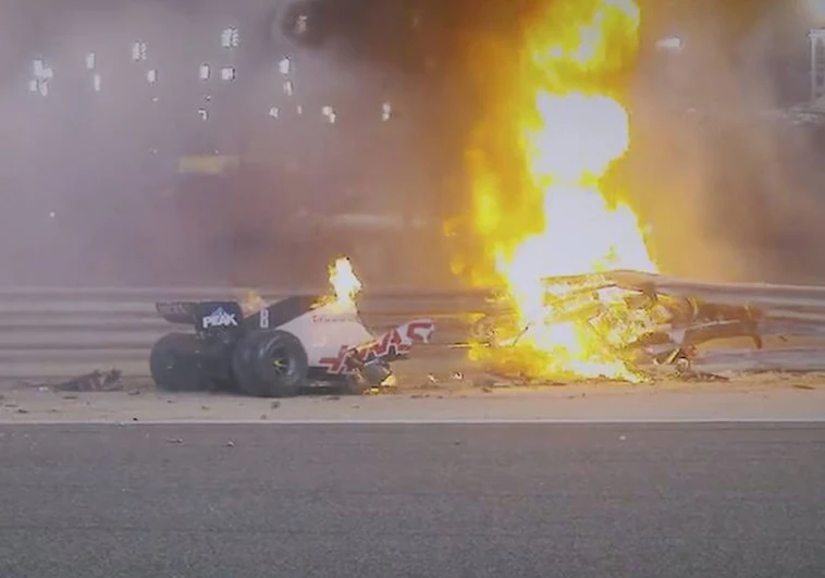 Primeros detalles de la exposición oficial de la Fórmula 1 en Madrid: estará el coche del grave accidente de Grosjean