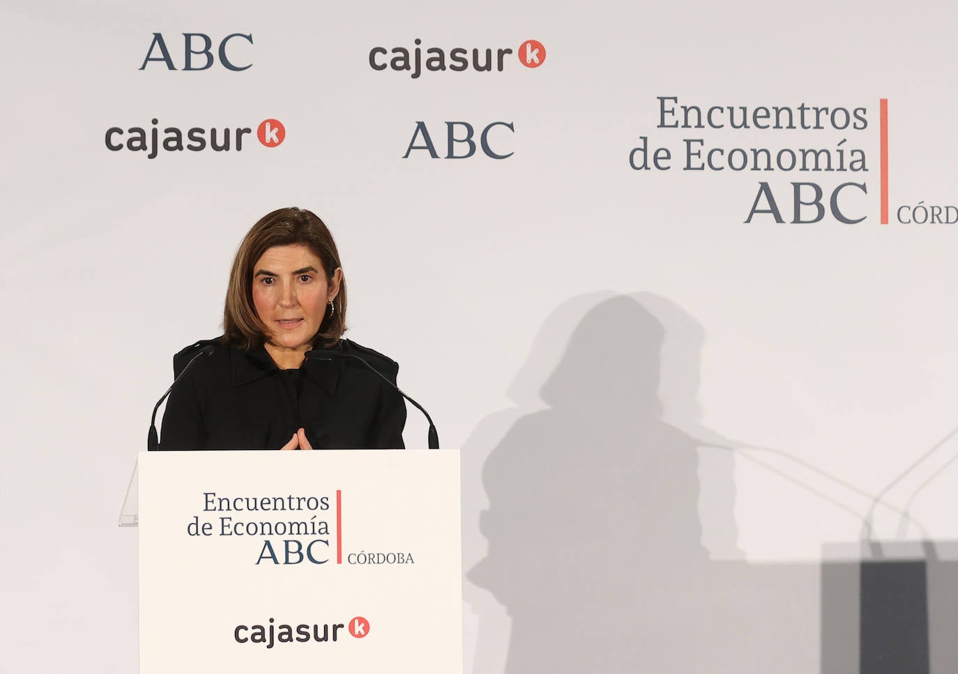 Las mejores imágenes de la conferencia de la consejera de Empleo de la Junta de Andalucía