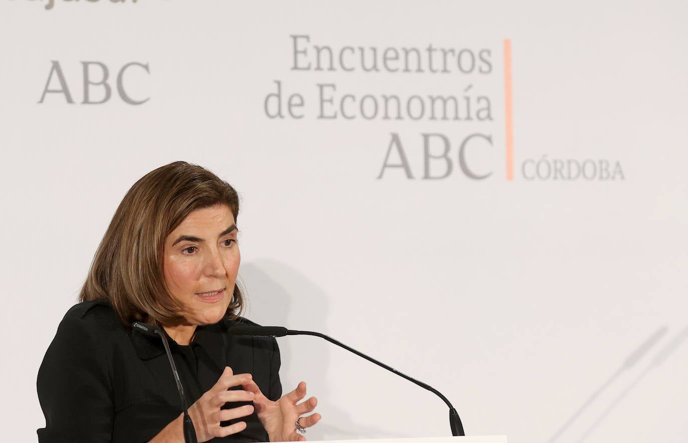 Las mejores imágenes de la conferencia de la consejera de Empleo de la Junta de Andalucía