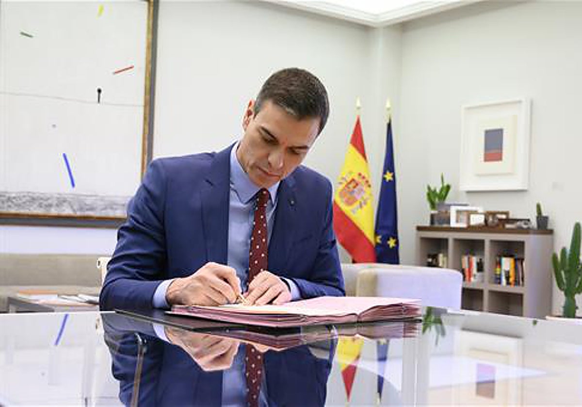 Pedro Sánchez en La Moncloa, en una imagen de archivo