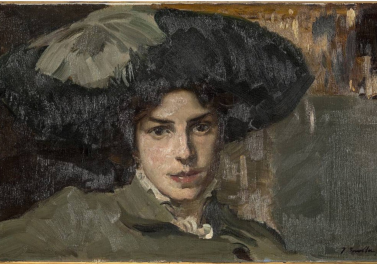 Joaquín Sorolla. 'María con sombrero', 1910. Colección particular