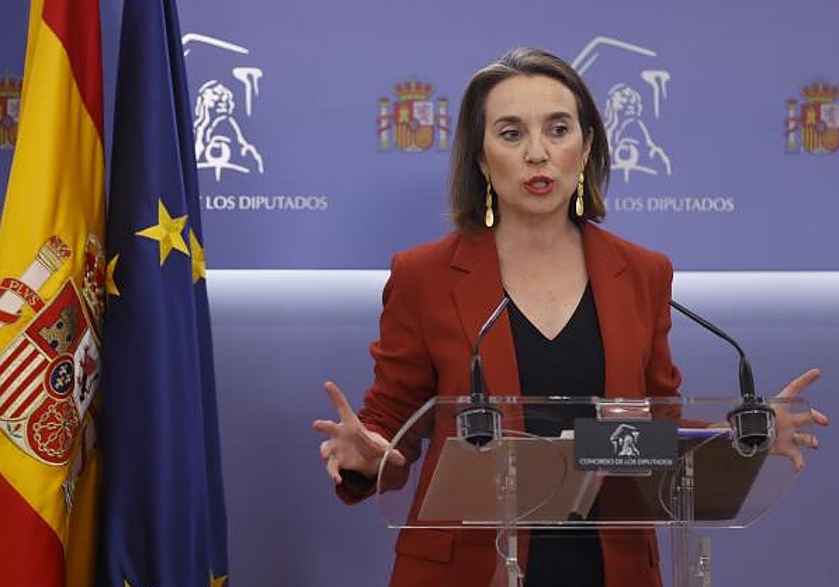 La secretaria general y portavoz del PP en el Congreso, Cuca Gamarra