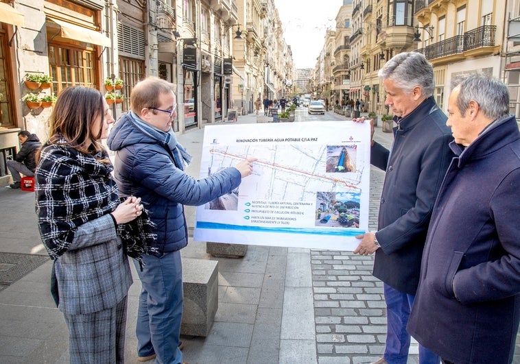 Emivasa concluye las obras de renovación de tuberías para el abastecimiento de agua potable en la calle La Paz de Valencia