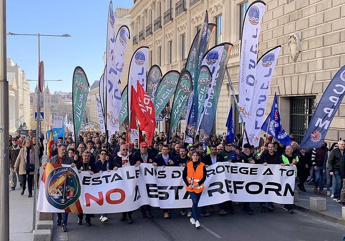 Manifestación contra la reforma de la ley de Seguridad Ciudadana en Madrid