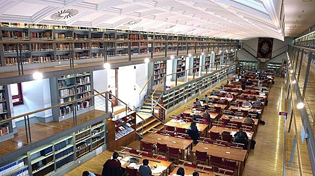La sala general de la Biblioteca de Castilla-La Mancha