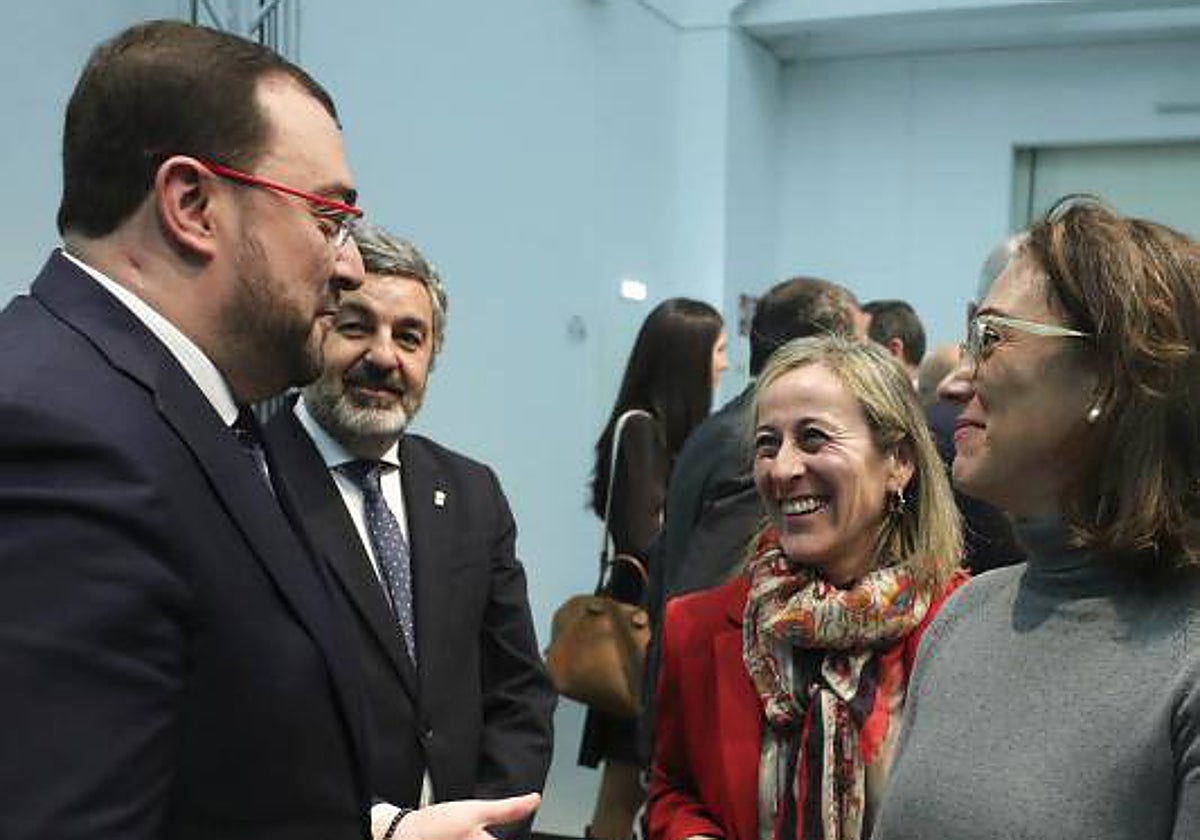 Adrián Barbón y Ethel Vázquez, este lunes