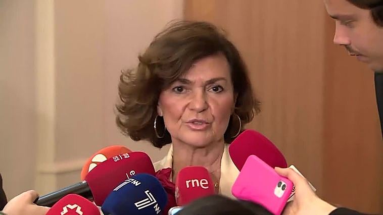 Carmen Calvo considera evidente que haya "disquisiciones" en el feminismo