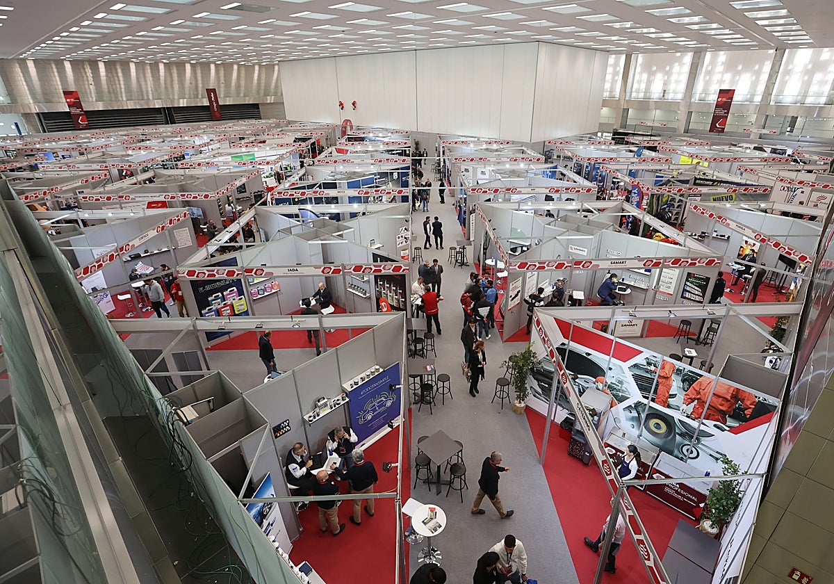 Vista de los expositores