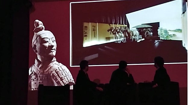 Proyección de un audiovisual para recrear la exposición en el Marq a partir del 29 de marzo.