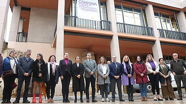 Concentración en el Ayuntamiento, con motivo del 8M