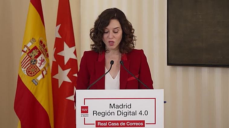 Ayuso anuncia un pacto para proteger a los menores en el uso de Internet