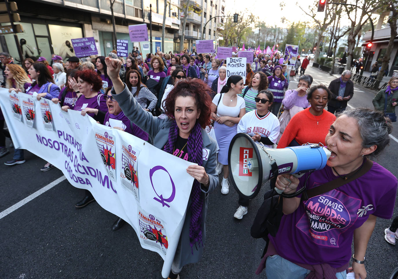 La reivindicativa manifestación del 8-M en Córdoba, en imágenes