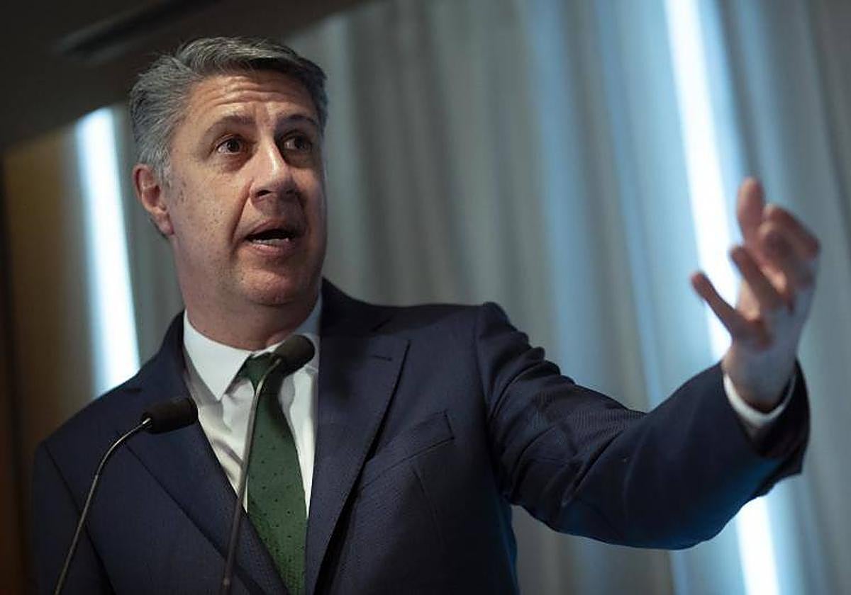 Xavier Garcia Albiol durante un encuentro con empresarios en Badalona el pasado 2 de marzo