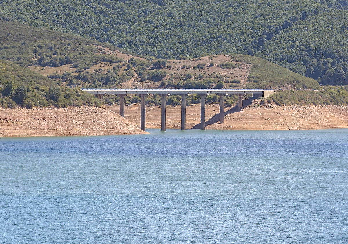 Embalse de Riaño, el pasado mes de agosto, sumergida Castilla y León en plena sequía