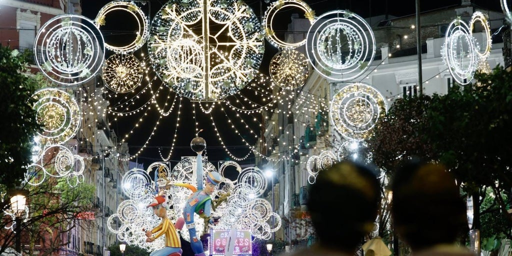 las calles mejor iluminadas de valencia