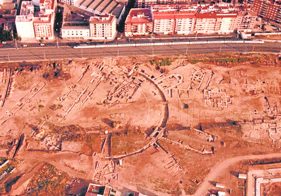 Vista aérea del yacimiento de Cercadillas